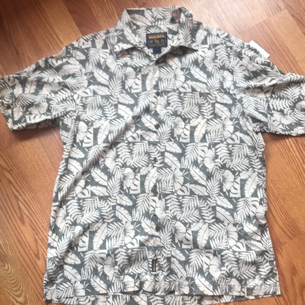 Vintage Wollrich Men’s Gray Floral Shirt